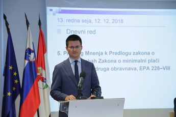 Tilen Božič, sekretar na Ministrstvu za delo, družino, socialne zadeve in enake možnosti na 13. redni seji DS, VI. mandat<br>(Avtor: Milan Skledar)