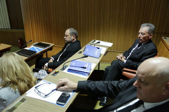 Alojz Kovšca, Branko Tomažič in Cvetko Zupančič (iz leve proti desni)<br>(Avtor: Milan Skledar)