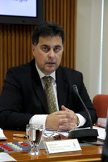 Mitja Bervar, predsenik Državnega sveta  na 45. redni seji DS<br>(Avtor: S-TV Skledar)