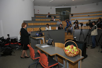 Novinarska konferenca Društva onkoloških bolnikov Slovenije, 4. oktobra 2018<br>(Avtor: Milan Skledar / S-tv)
