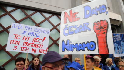 Protest sindikatov javnega sektorja, 9. junij 2016 v Ljubljani