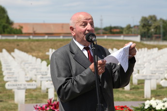 Jože Vidič, predsednik Zveze borcev Lendava<br>(Avtor: Milan Skledar)
