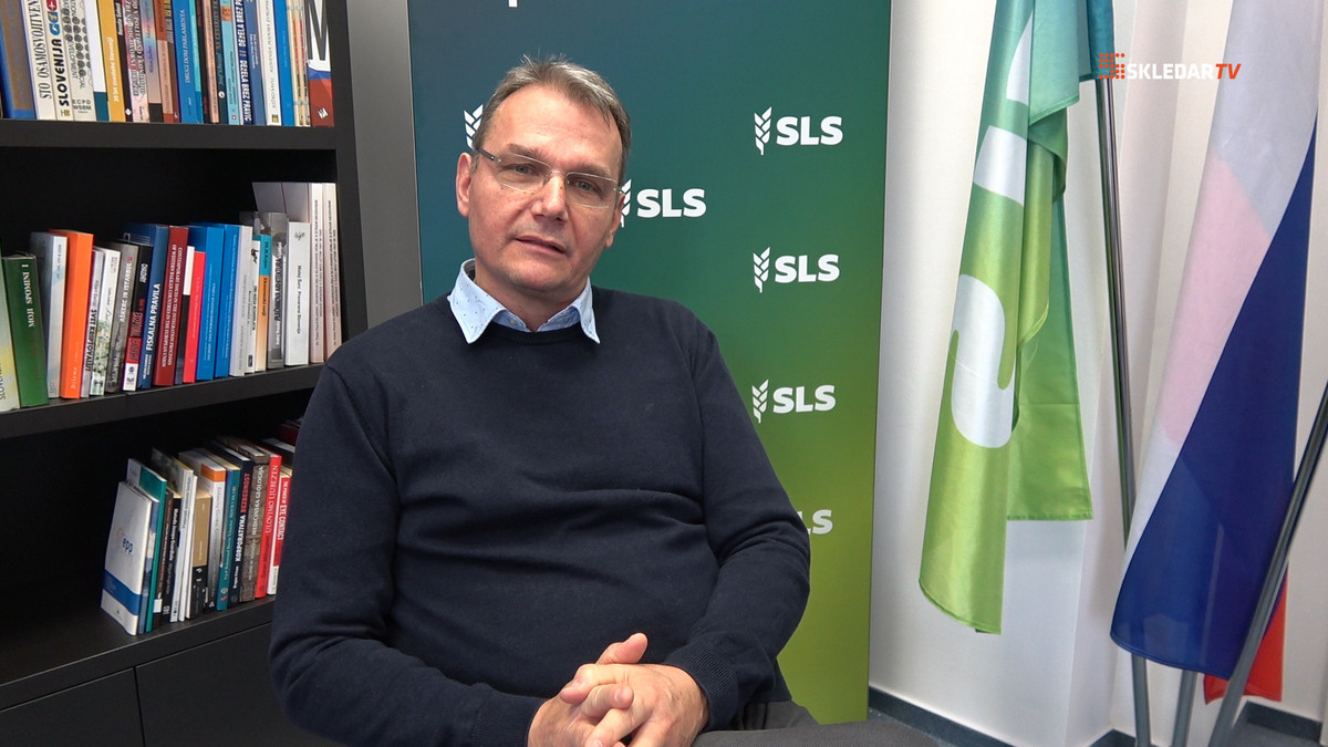 Marjan Podobnik, predsednik SLS o gibanju Povežimo Slovenijo PoS<br>(Avtor: Milan Skledar)