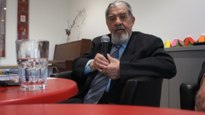 Literarni večer Cirila Zlobca v Domu starejših občanov Šiška<br>(Avtor: S-TV Skledar)